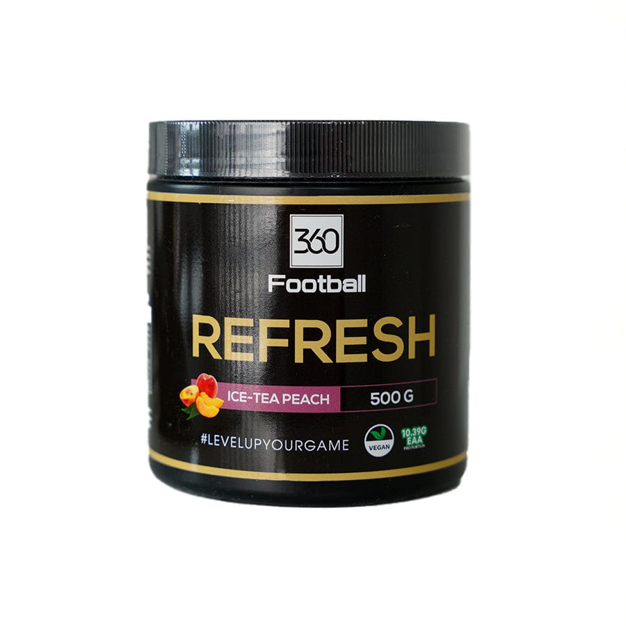 Die Dose Refresh360 von 360Football ist zentriert zu sehen