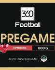 Pregame360 Himbeere Label von 360Football Supplements
