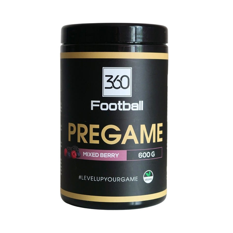 Dose Pregame360 mit Mixed Berries Geschmack mit weissem Hintergrund