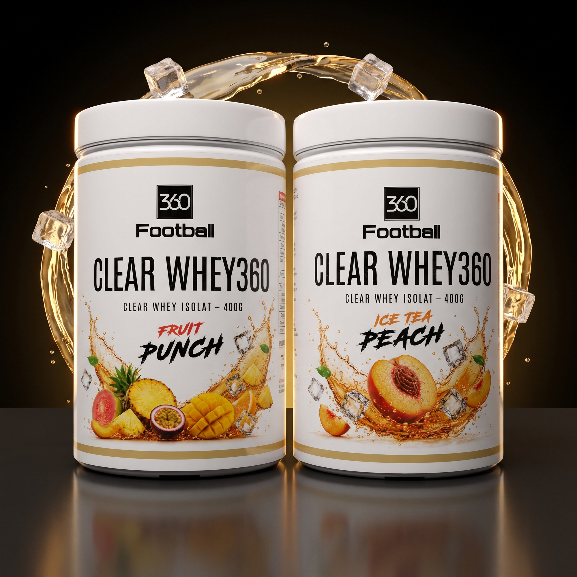 Clear Whey360 Doppelpack – Fruit Punch und Ice Tea Peach Clear Whey Protein