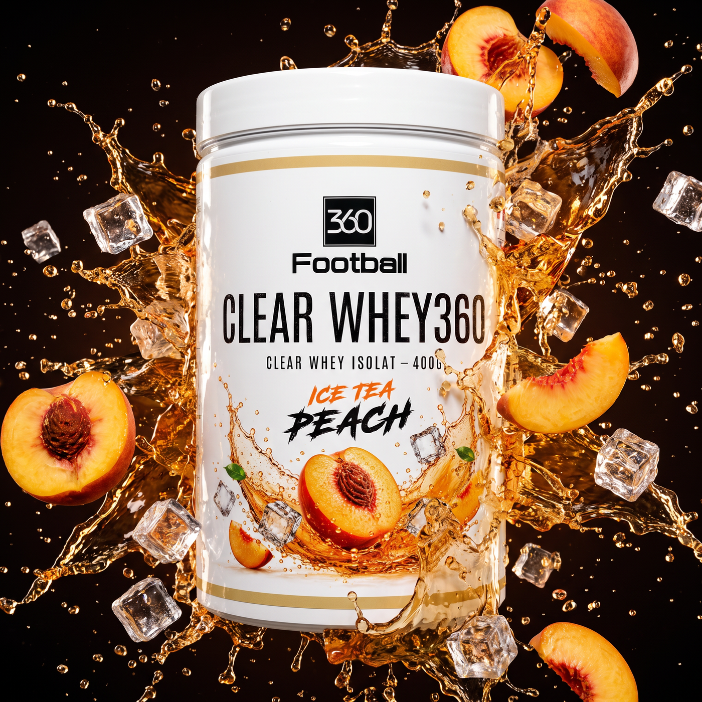 Clear Whey360 Ice Tea Peach – Pfirsich-Explosion, eiskalt erfrischend