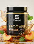 Recover360 Ice Tea Peach Dose mit Eiswürfeln und frischen Pfirsichen, Variante B – Regenerations-Supplement für Fussballer